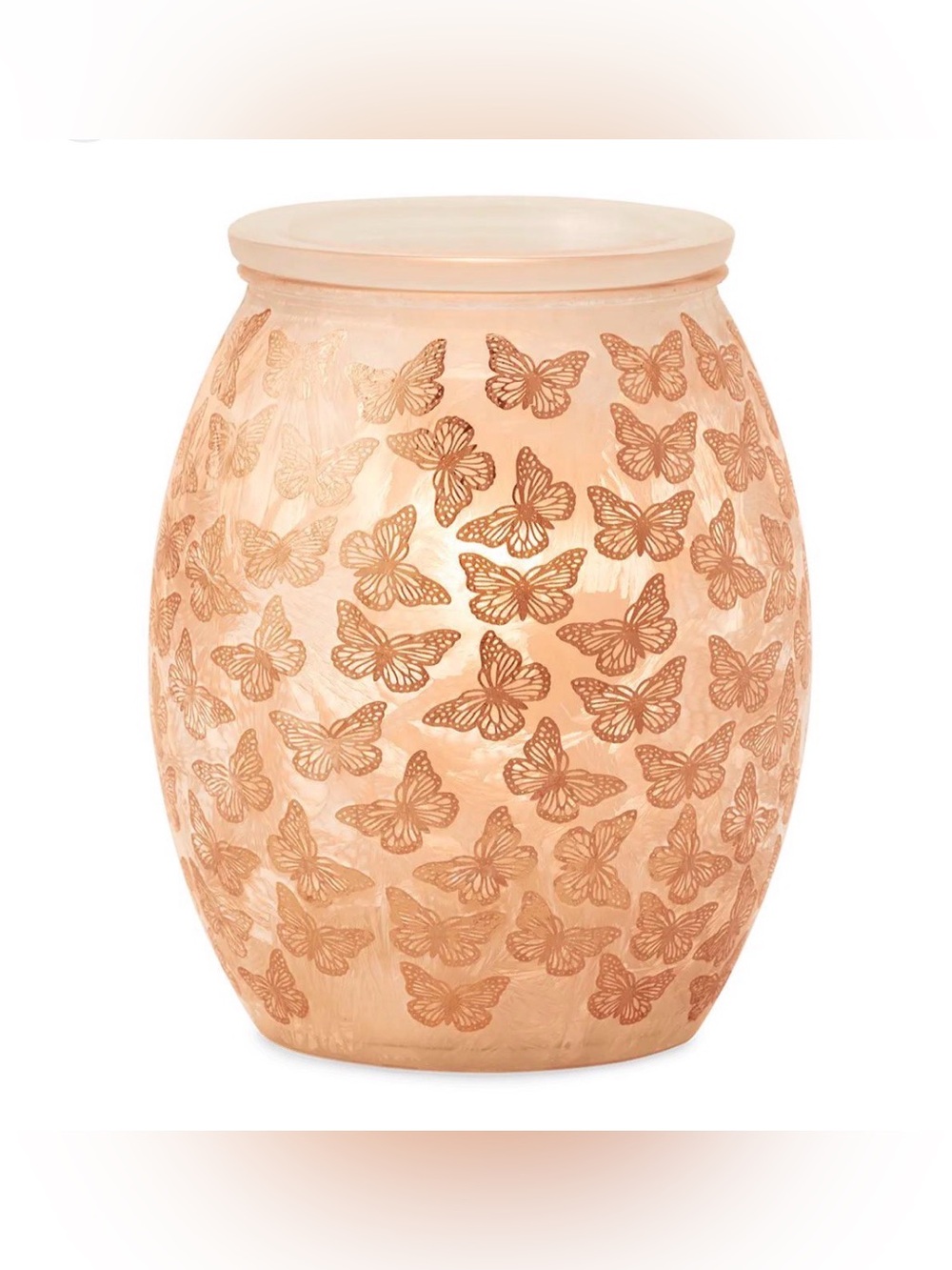 Scentsy Rose Gold Butterfly wing 2025 wax melt  Warmer
